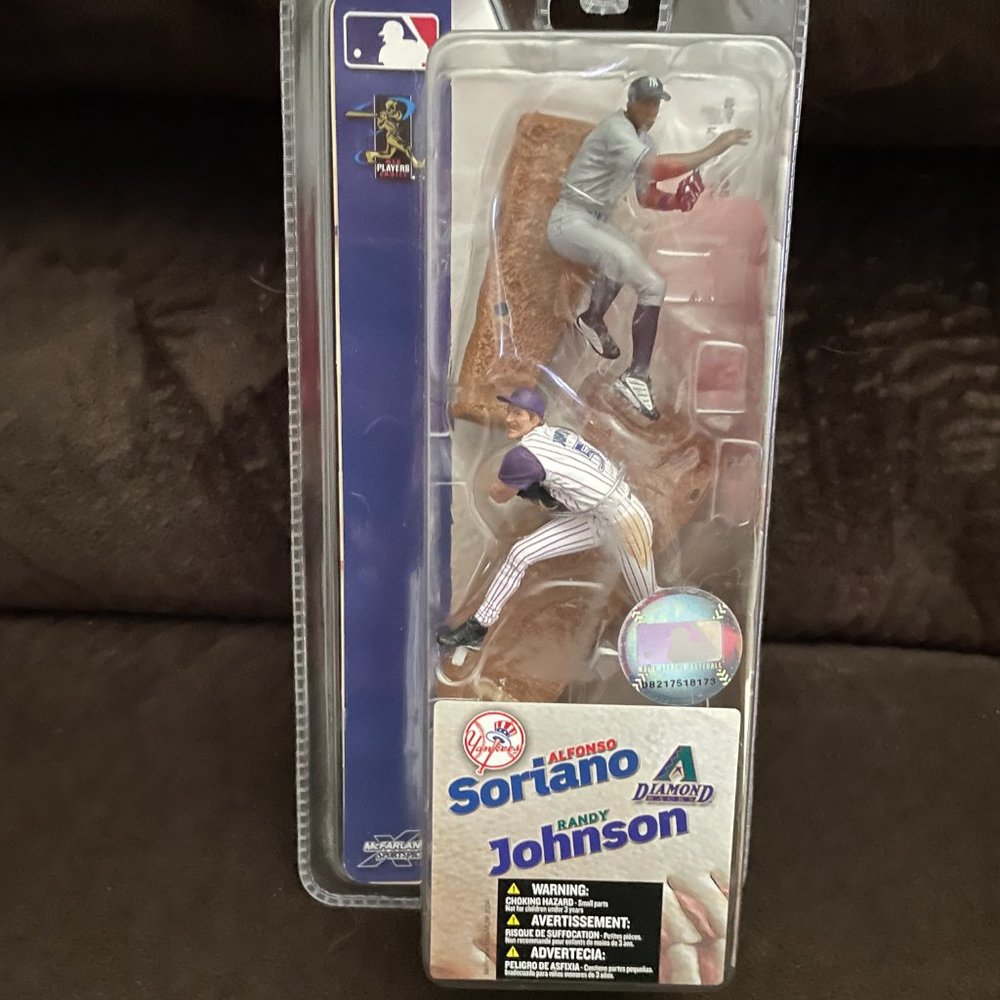 Alfonso Soriano Randy Johnson McFarlane MLB 2004 3" Baseball Figures 2-Pack New